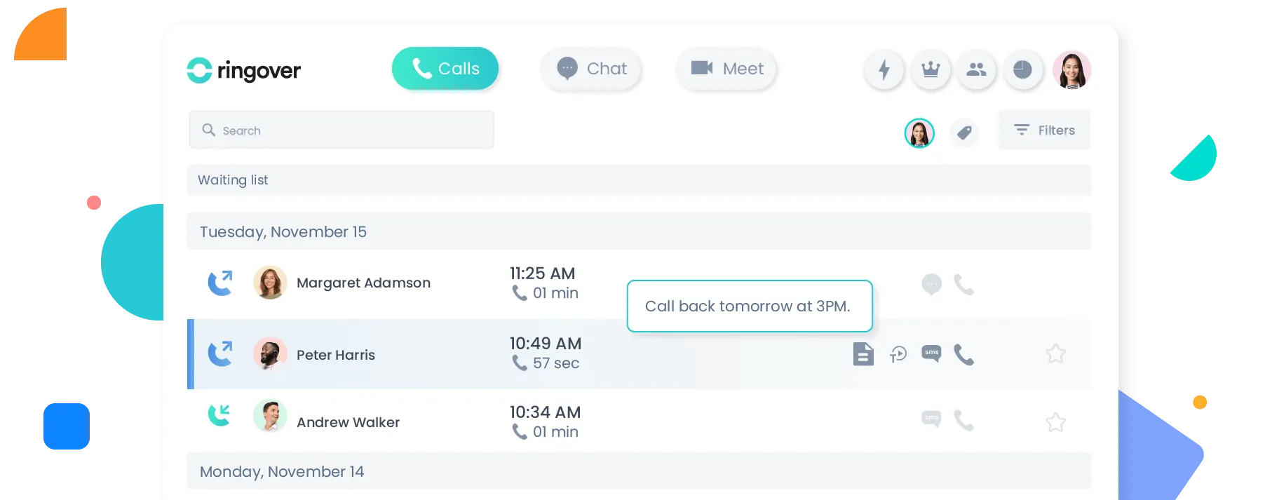 Make your Ringover calls