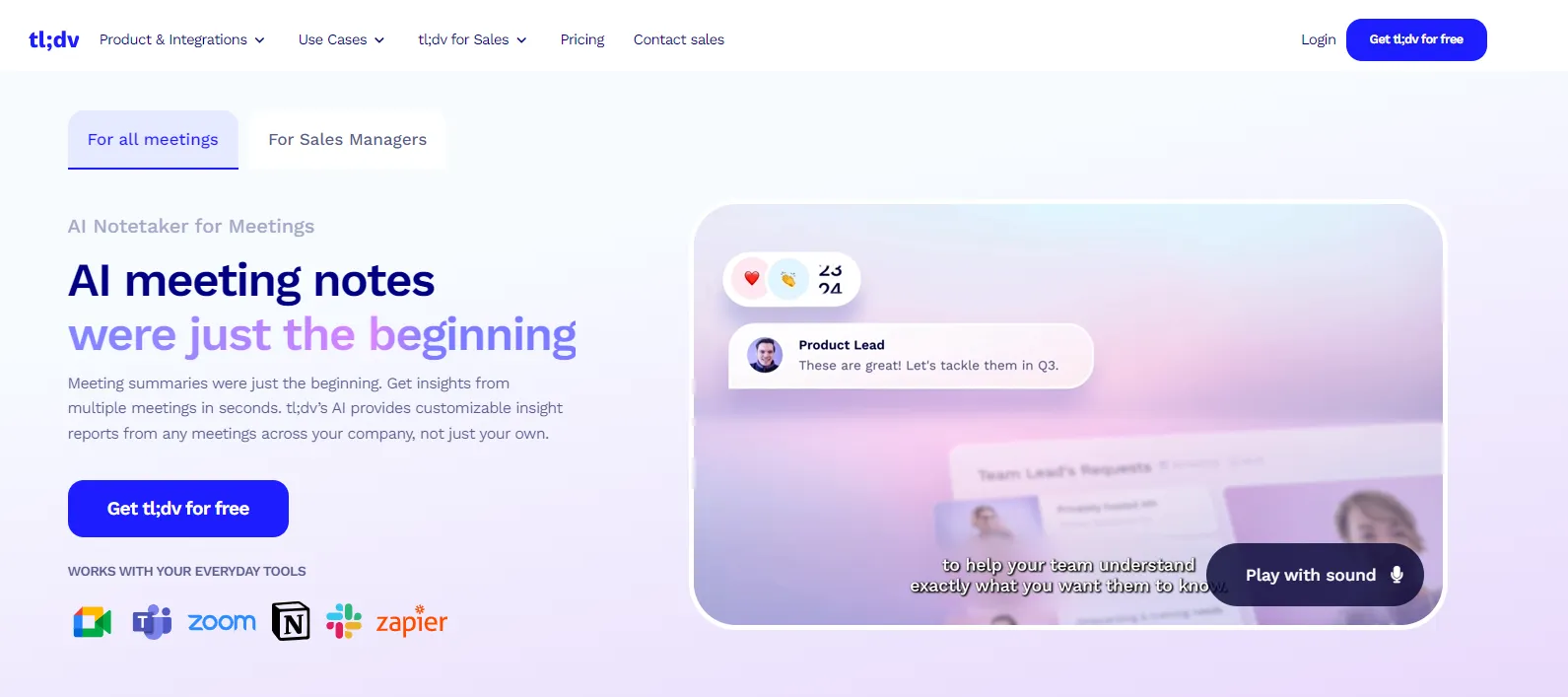 Top-Alternativen zu TLDV 